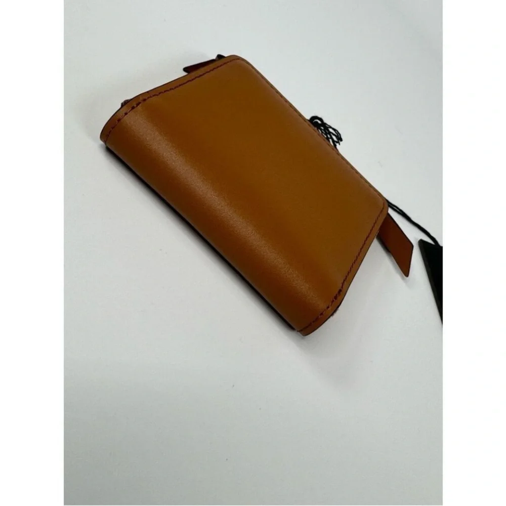 ZAC Zac Posen Women's Eartha Zipped Small Wallet-Pearl Lady Brown NWT
